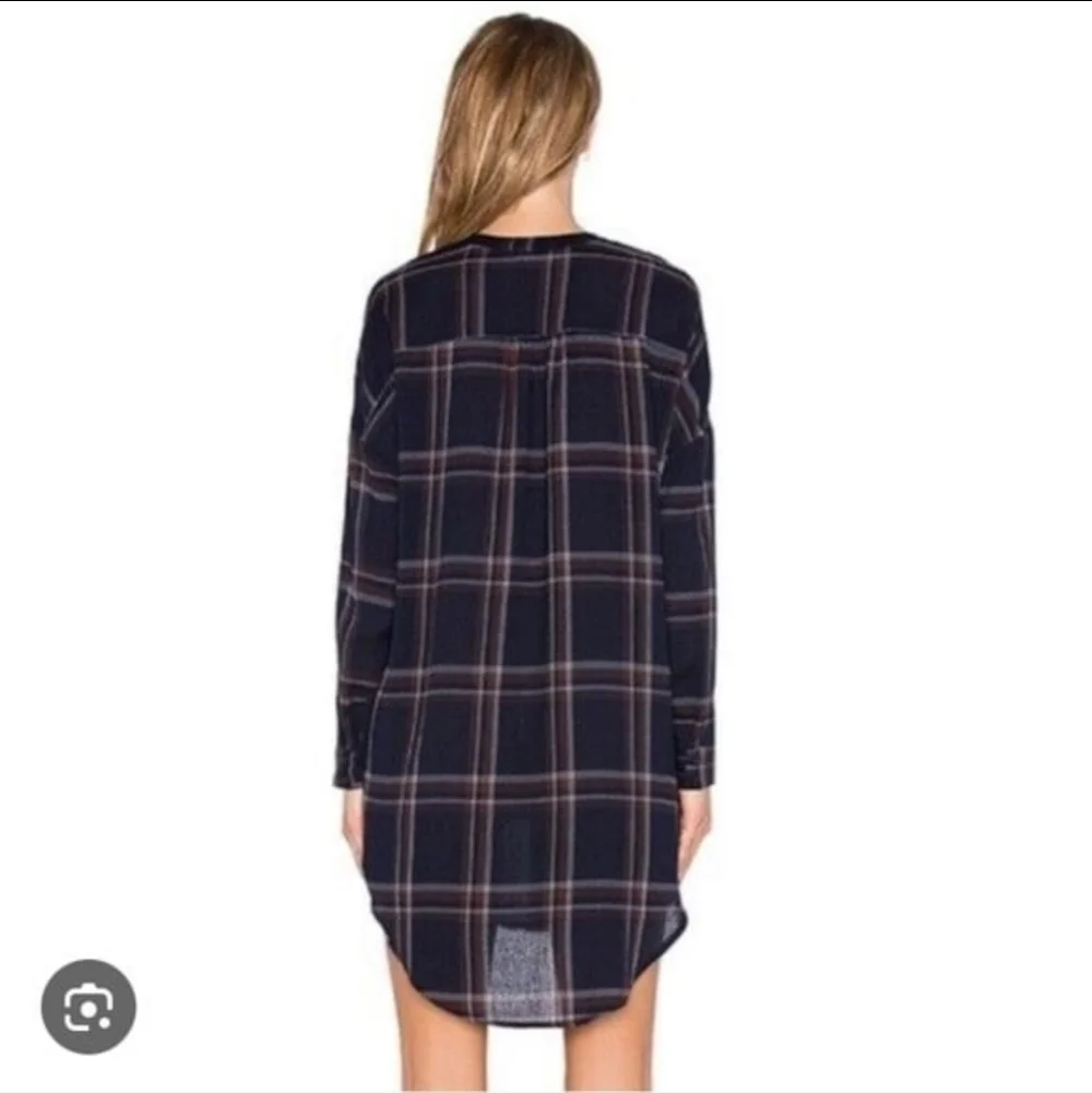 Astr The Label Oversized Flannel Tunic - Picture 2 of 6